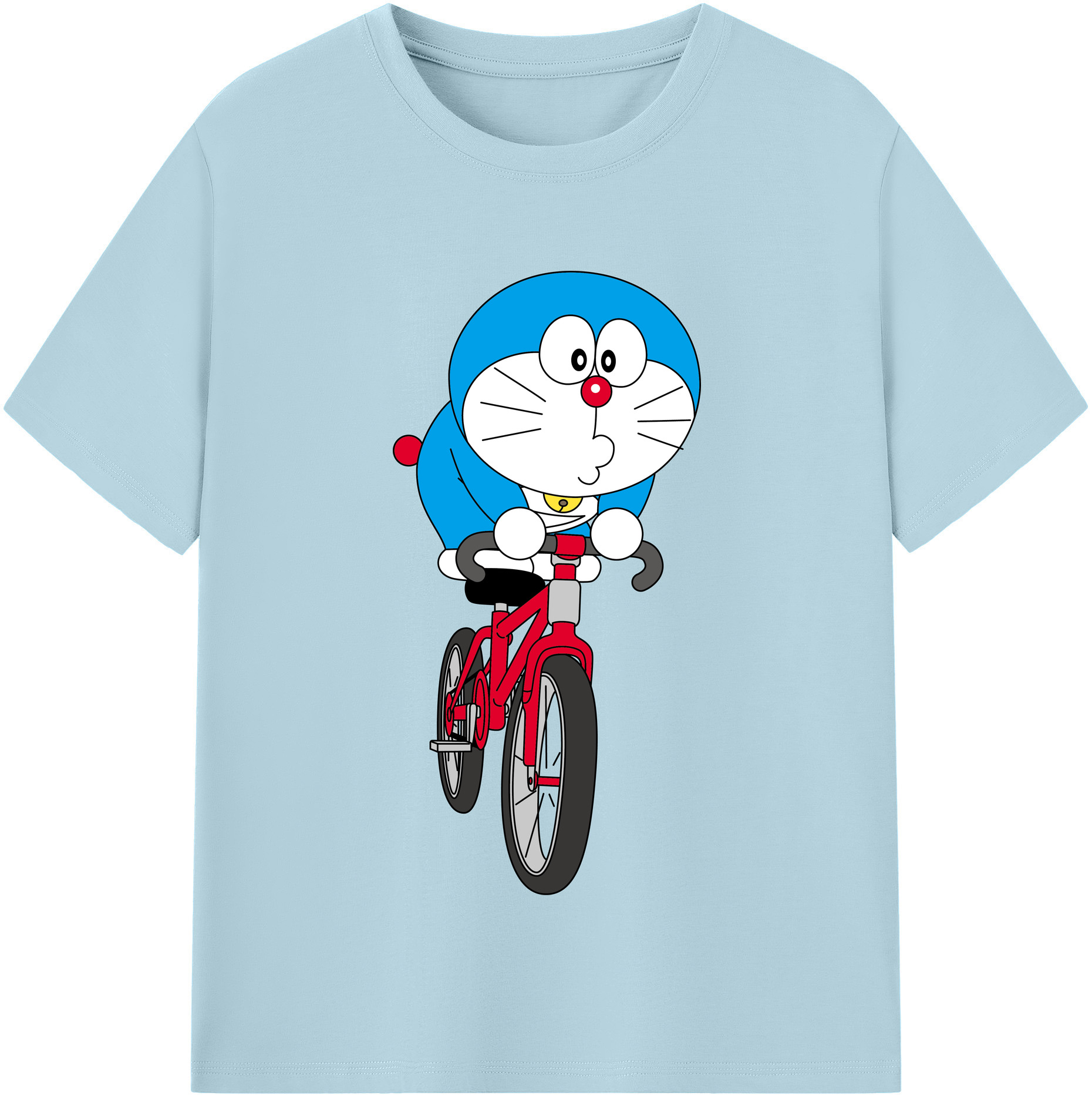 （画像用） ドラえもん Doraemon 綿100％半袖Tシャツ（フロントプリント）